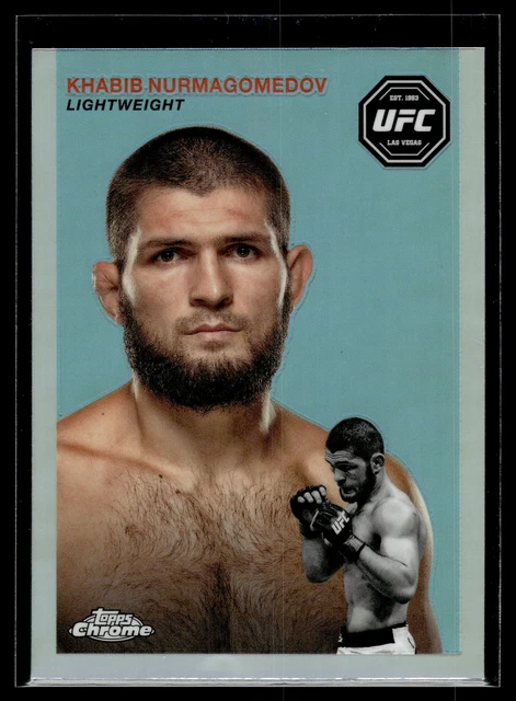 CARTE RÉFRACTEUR KHABIB Nurmagomedov 2024 Topps Chrome UFC 1954 Topps