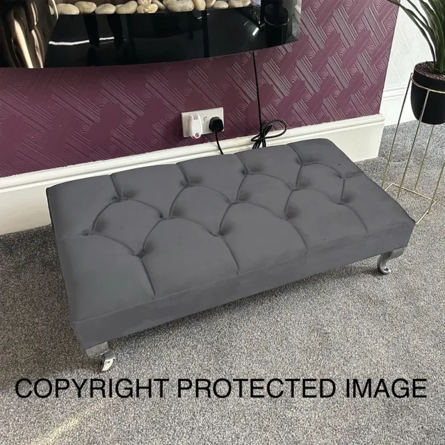 Footstool, Luxury Coffee Table, Pouffe Soft Padded Top Beautifully Hand Crafted.