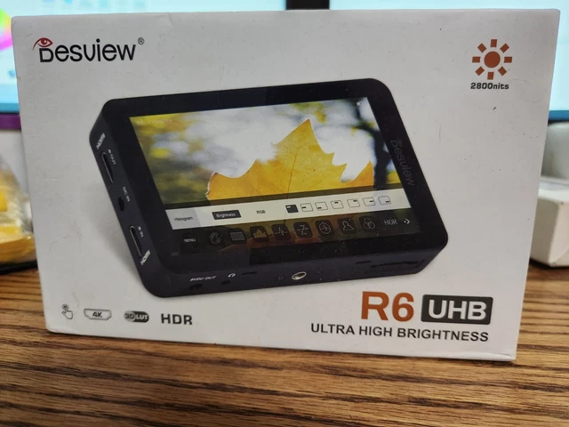 Desview R6 5.5" UHB Field Monitor 4K HD Camera 1920x1080 IPS Touchscreen 4 PARTS Desview R6 5.5" UHB Field Monitor 4K HD Camera 1920x1080 IPS Touchscreen 4 PARTS