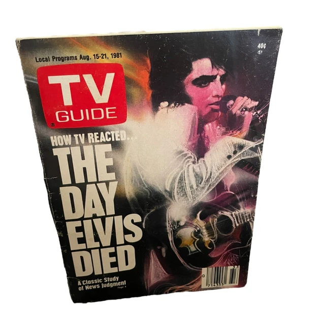 Tv Guide 1981 Issue #1481 August 15-21 How Tv Reacted The Day Elvis ...