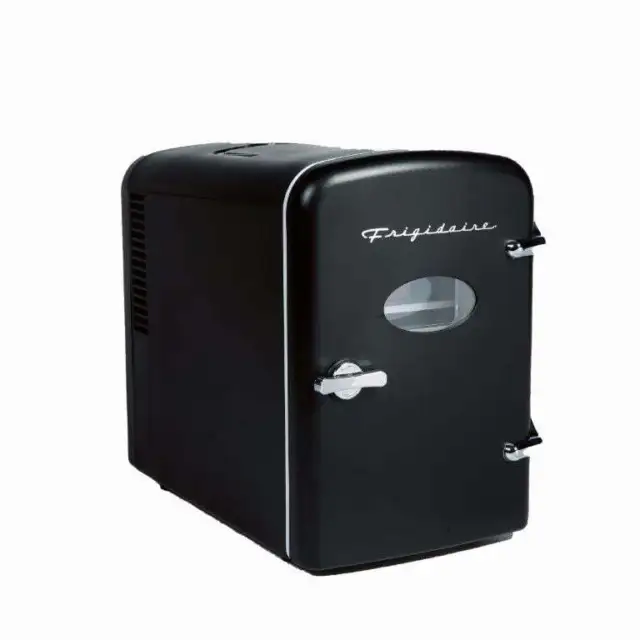 PORTABLE RETRO 6-CAN Mini Fridge EFMIS129, Black, new $38.99 - PicClick
