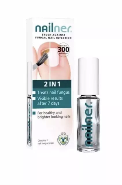 NAILNER Brush 2 in 1 Fungal Nail Infection Treatment for Healthy Nails