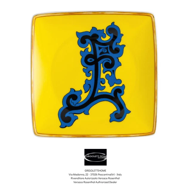 Versace Rosenthal - Holiday Alphabet - Und - Untertasse / Tasse CM 12 -