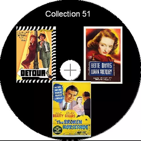 3 Film Noir Collection (51) Public Domain Films Supplied On DVD Free Postage