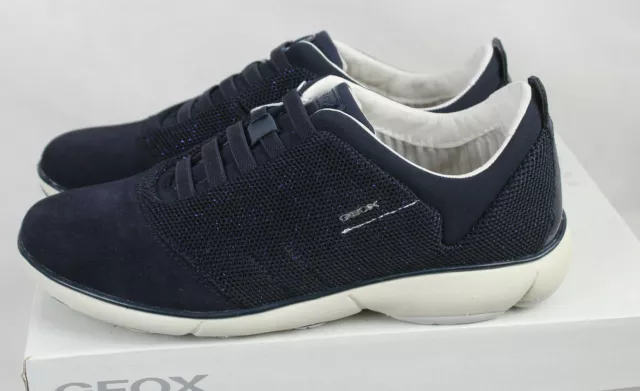 GEOX D FRECCIA A Sneaker Scarpe Basse Blu Gr.37 Nuovo EUR 59 21