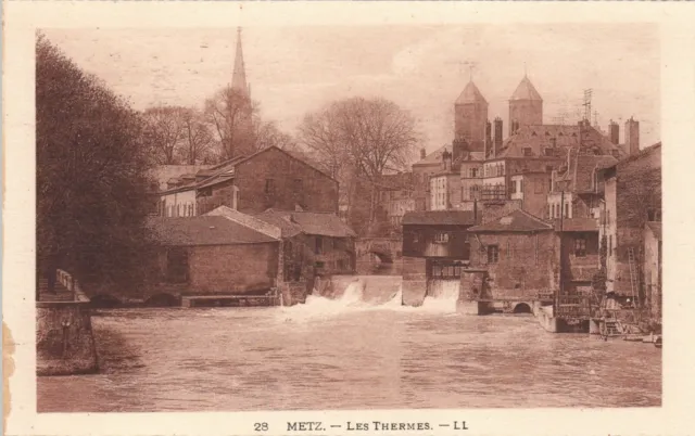 Carte postale ancienne postcard METZ MOSELLE Les thermes