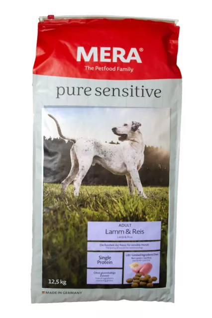 Hundefutter MERA Pure Sensitive Lamm & Reis 12,5 kg für sensible Hunde