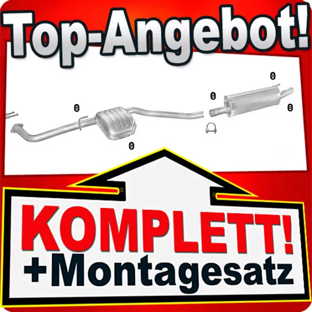 Auspuff für OPEL OMEGA B 2.0 2.2 DTI 2.5 DTI TD Kombi Caravan Auspuffanlage