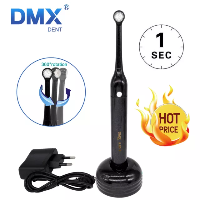 Woodpecker DTE Style DMX Dental 1S Curing Light iLED Ⅱ LED Lamp Black 2800mW/cm² 2