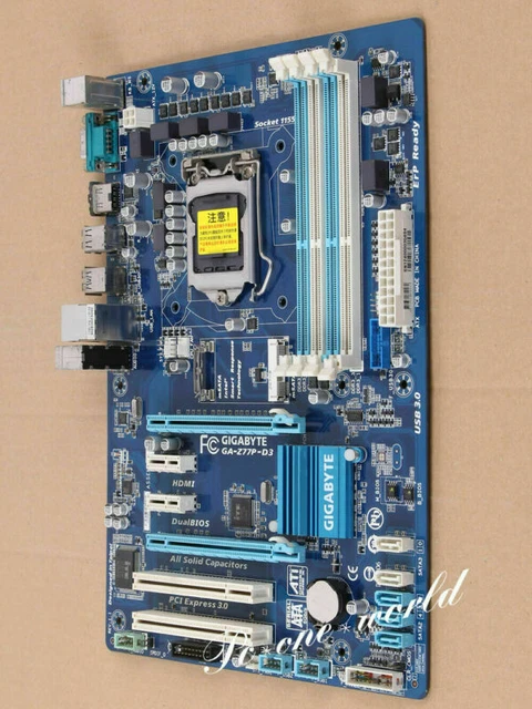 GIGABYTE GA-Z77P-D3 MOTHERBOARD Intel Z77 LGA 1155 HDMI SATA 6Gb/s USB3 ...
