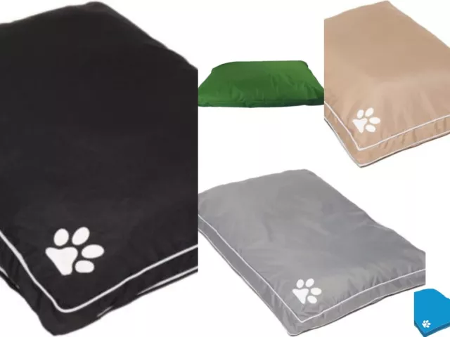 Luxury Waterproof Dog Bed Large Pet Bed  Removable Zipped Cover & Cushion Pad