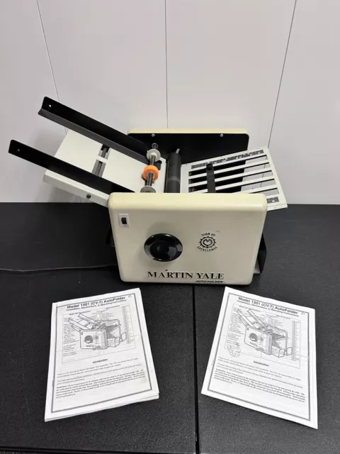 Martin Yale Model 1501 CV-7 Medium Duty Auto Paper Folder ** Works!!