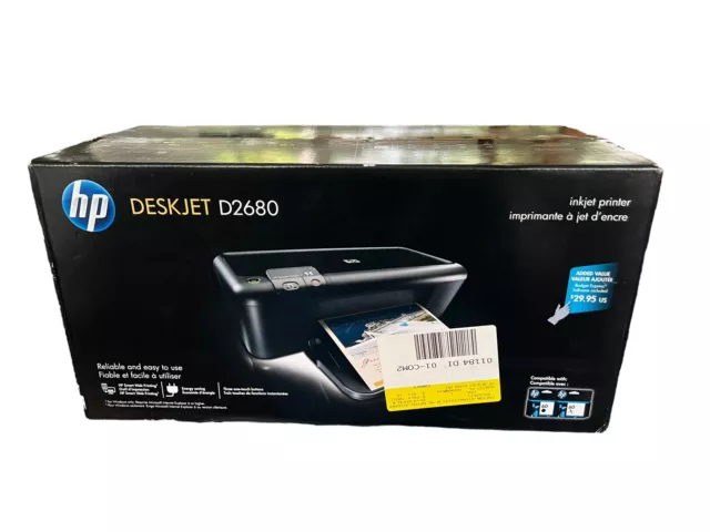 Impresora de inyección de tinta estándar HP DeskJet D2680 nueva y sellada