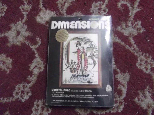 Cross Stitch Kit Dimensions Oriental Pond 6048