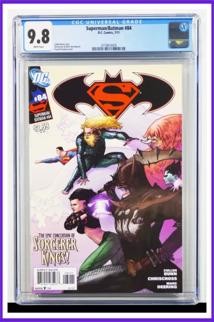 Superman Batman #84 CGC Graded 9.8 DC July 2011 White Pages Comic Book