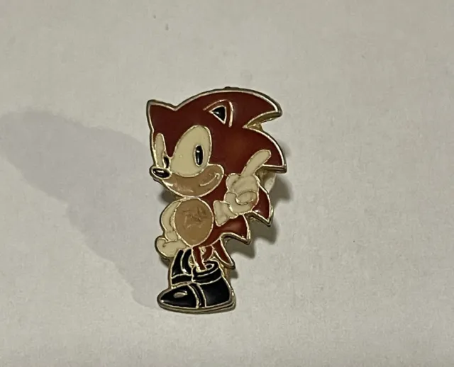 ⭐️Pins Sonic The  Hedgehog Red Vintage Sega Raro