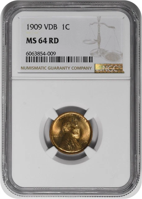 1909-P VDB Lincoln Cent MS64RD NGC
