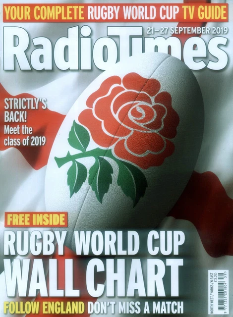 RADIO TIMES 21 Sept 2019 . Rugby World Cup Front Cover & Wallchart £12. ...