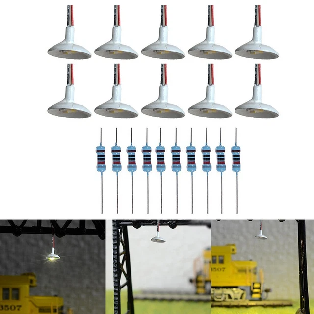 10x modèle lampadaires échelle 1:100 chemin de fer LED lampadaire Patio jardin lampe 60mm Train paysage aménagement accessoires 3V-approvisionnement 10x modèle lampadaires échelle 1:100 chemin de fer LED lampadaire Patio jardin lampe 60mm Train paysage aménagement accessoires 3V-approvisionnement
