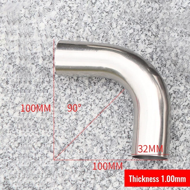 1MM Mural Échappement Coude 1pcs Coude Acier Inoxydable 304 Haute Qualité