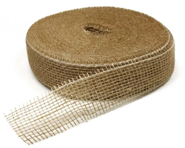 40 Meter Juteband Dekoband 5 cm breit Jute Rolle Schleifenband Rupfen Band