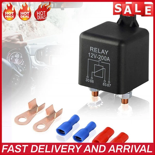 12V 200A Power On/Off Control Relay Switch Relay Split Charge for Car Truck Boat