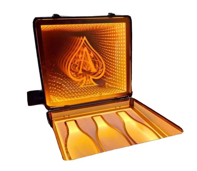 Ace of space LED box suitcase VIP wine presenter box ( cable charge is missing )