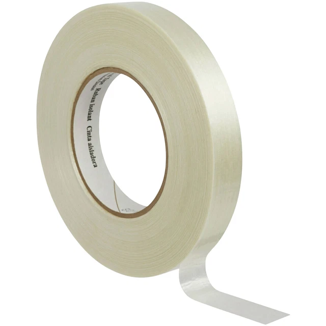 Rouleau De Scotch Isolant 3M 1600 - Vinyle Électrique Jaune 18mm X 20m - 600V - Neuf