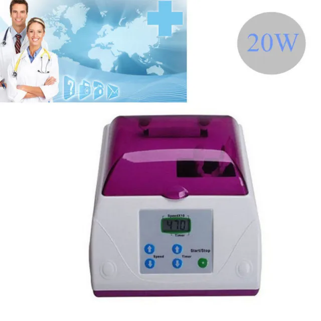 20W Dental Digital Amalgamator machine Triturator Amalgam Mixer Capsule 4700 RPM