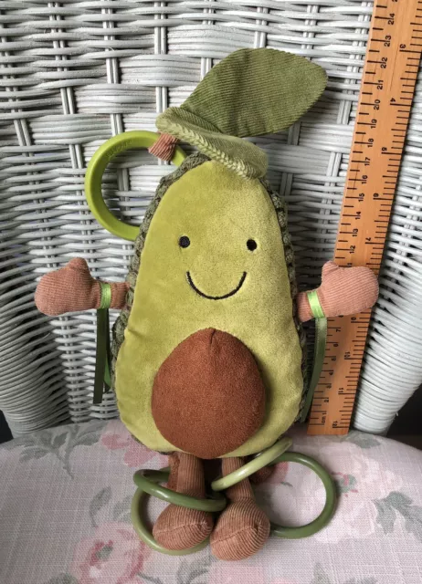 Jellycat Amuseable Avocado Soft Plush Activity Toy Squeaks Rattles Crinkles