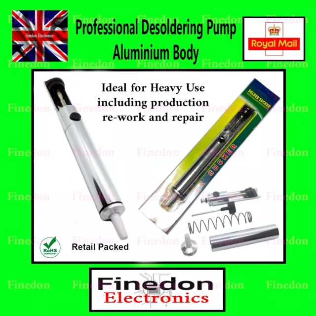 Professional Desoldering Pump Aluminium Body Soldering Solder Sucker Remover