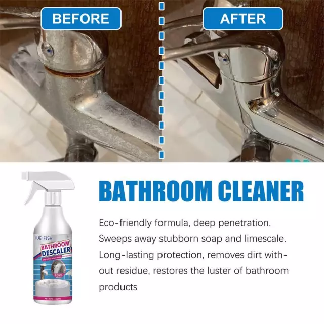 BATHROOM FOAM CLEANER Spray Powerful Descaling Cleaning Agent for