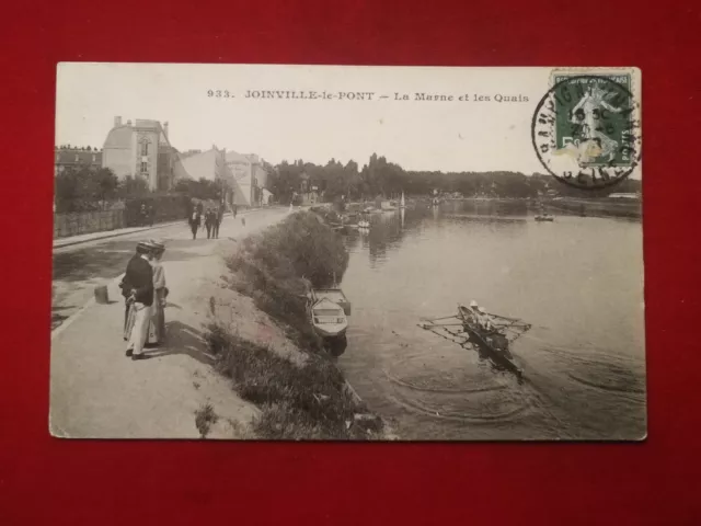 CPA 94 JOINVILLE le PONT - la Marne et les Quais