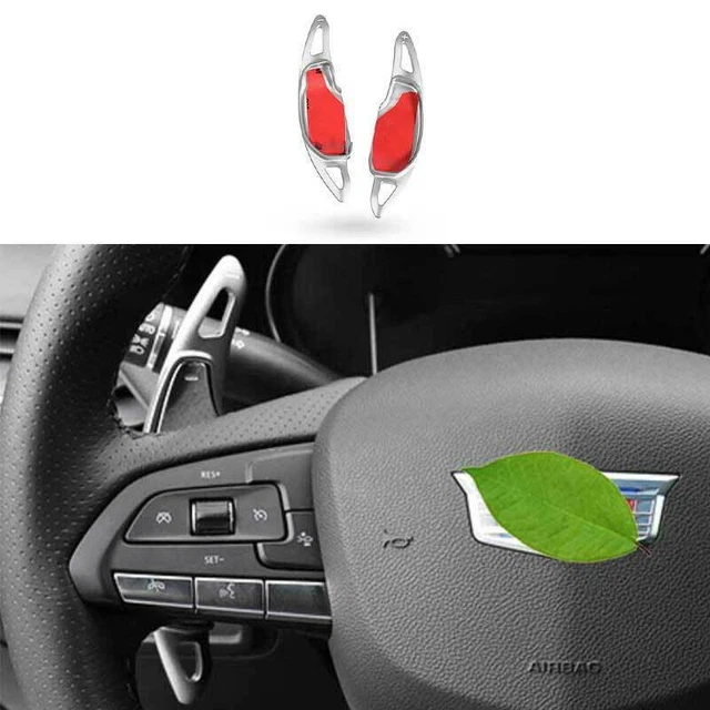 For Cadillac CT4 2020-2024 DX Aluminum Alloy Silver Steering Wheel Shift Paddles