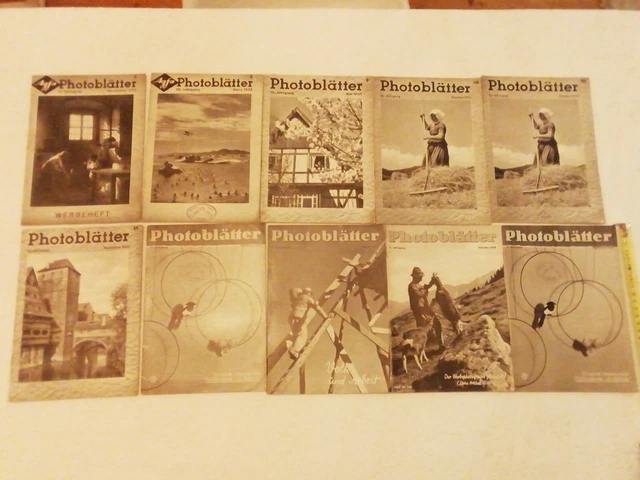 Photo Blätter 1932 1933 1934 Fotowerbung Konvolut