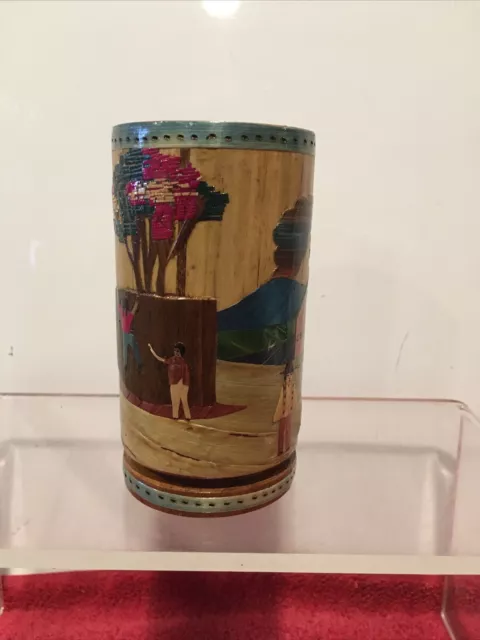 CARLOS A. SANCHEZ MUSEO DE ARTESANIAS COLOMBIA FOLK ART Cup Vase
