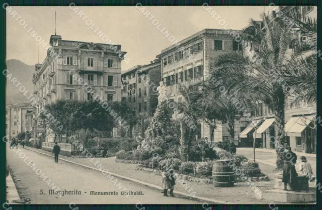 Genova Santa Margherita Ligure Garibaldi cartolina QK9352