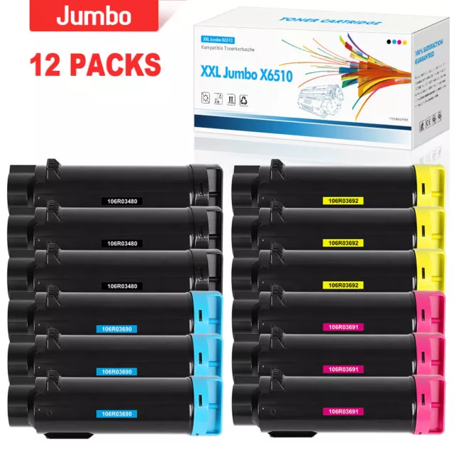 12x Jumbo Toner für Xerox Workcentre 6515DN Xerox 6510DNI 6515DNI 6515DNM 6515N