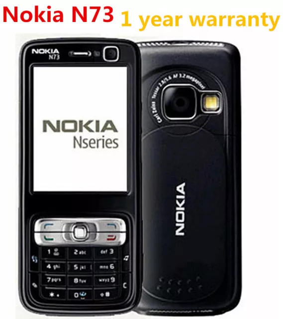 Original Nokia N Series N73 GSM 2G Unlocked Classic CellPhone +1Year WARRANTY
