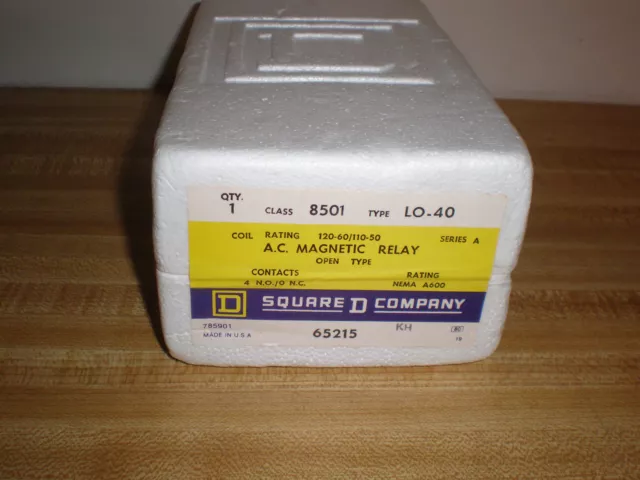 Square D A.C Magnetic Relay Class 8501 Type LO-40