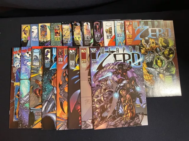 Weapon Zero vol. 1 #0-4, vol. 2 #1-15 (missing #3); Image Comics