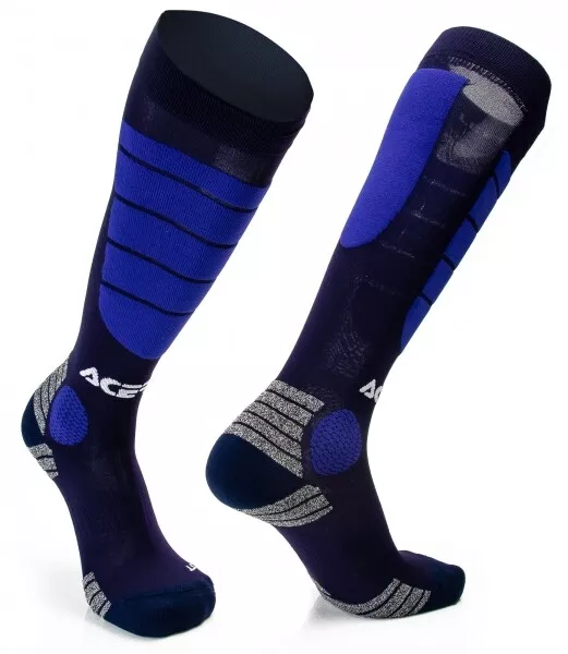 L/XL Blue Acerbis IMPACT Motocross Motorbike MX Socks