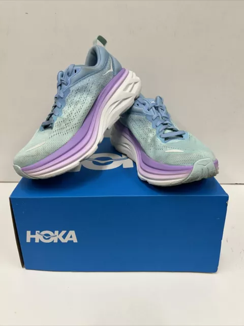 HOKA Bondi 8 Women's Running Shoes Size 6.5 USED - CLEANED with box