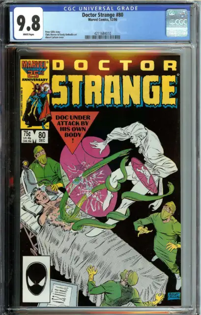 Doctor Strange #80 Cgc 9.8 White Pages // Marvel Comics 1986