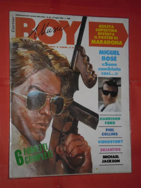 Corrier Boy Music- N° 30- Del 1984 - Corriere Della Sera- " Miguel Bose "