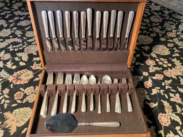 68 Piece Camellia Sterling Silver Flatware Set 12 Service w/ Serving Pieces