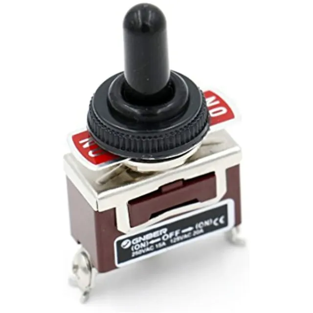 Toggle Switch SPDT (NO)-Off-(ON) 3 Position Momentary 125VAC 20A With Rainproof