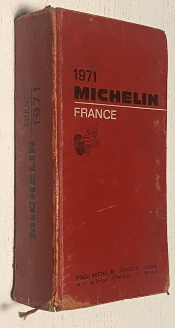 Lot série Guides Michelin de 1980 à 1989 France = Très bon état général