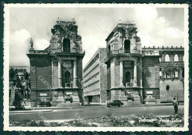 Palermo Città Porta Felice Foto FG cartolina KV7470