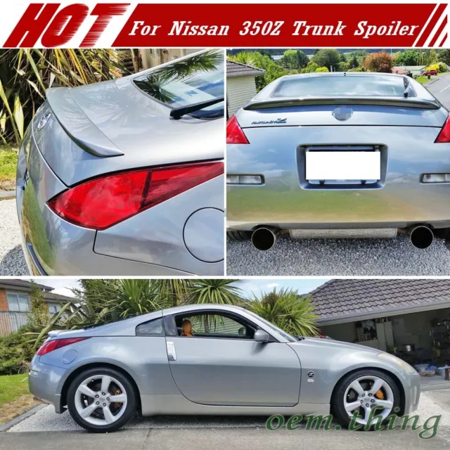 Painted #WV2 Fit FOR NISSAN 350Z Z33 Coupe OE Style Trunk Spoiler ABS 2003-2008